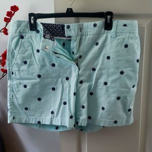 British Khaki Blue Shorts